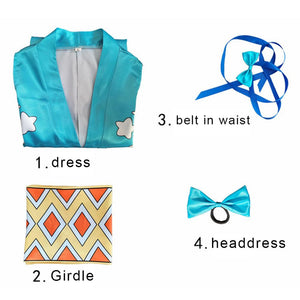 One Piece Costume Nami Cosplay Dress Set For Women Halloween Carnival Costumes 
