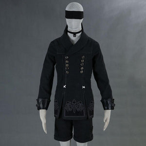 NieR:Automata Costume YoRHa No. 9 Type S Cosplay Set For Men and Kids
