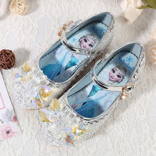 Load image into Gallery viewer, Kids Disney Frozen Costume Princess Elsa Anna Cosplay Crystal Low Heel Shoes