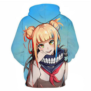 Mens My Hero Academia Printed Pullover Trainning Suit Hoodie Sweatshirt