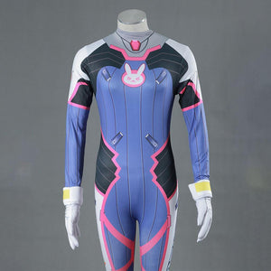 Overwatch DVA Stretchable Costume D.VA Cosplay Set For Women and Kids