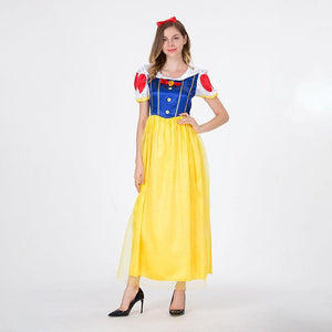 High Quality Snow White Costume Dress for Adult Classic Princess Cosplay