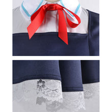 Load image into Gallery viewer, Women Spy x Family Costume Anya Forger Cosplay Navy Dress with Headdress and Stockings