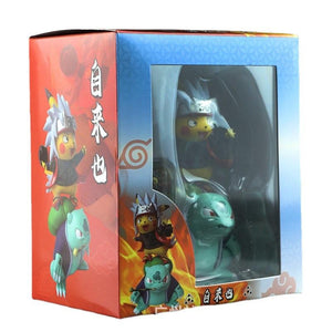12cm Cute Chibi Naruto Figure Pikachu Cosplay Jiraiya Frog Figure Toys With Box