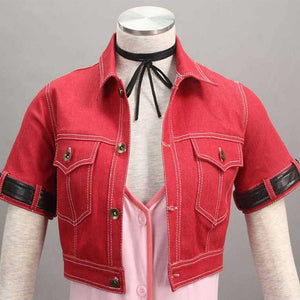 Women and Children Final Fantasy 7 Costume Aerith Gainsborough Cosplay Full Set
