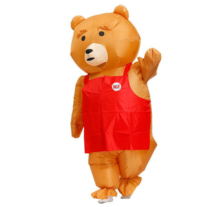 Inflatable Teddy Bear and Hello Kitty Cosplay Costume Halloween Christmas Party For Adults