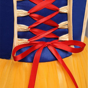 Princess Snow White Costume Generic Dress Up with Accessories for Girls Party