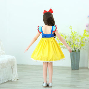Princess Snow White Costume Summer Dress With Accessories For Girls Party