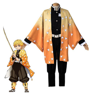 Demon Slayer Cosplay Sets Costume Kamado Tanjirou Nezuko Agatsuma Zenitsu