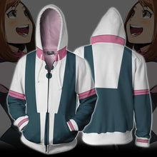 Load image into Gallery viewer, Mens My Hero Academia Printed Zippered Trainning Suit Hoodie Sweatshirt