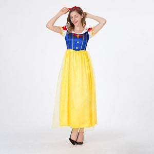 High Quality Snow White Costume Dress for Adult Classic Princess Cosplay