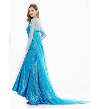 Load image into Gallery viewer, Women&#39;s Frozen Costume Princess Elsa Cosplay Sequin Dress With Wig