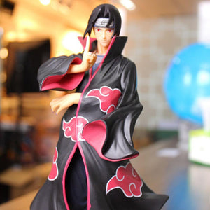 22cm Naruto Figure Uchiha Itachi Akatsuki Cloak PVC Figure Toys