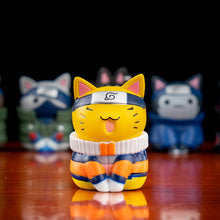 Load image into Gallery viewer, 8Pcs 7cm Cat Cosplay Naruto Figure Naruto Itachi Sasuke Sakura Kakashi Cute Chibi Toys
