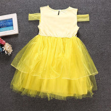Load image into Gallery viewer, Kid&#39;s Beauty and the Beast Costume Princess Belle Costumes Yellow Dress With Accessories