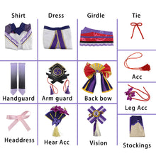 Load image into Gallery viewer, Genshin Impact Costume Raiden Shougun Beelzebul Cosplay Full Set For Women