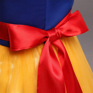 Princess Snow White Costume Generic Dress Up with Accessories for Girls Party