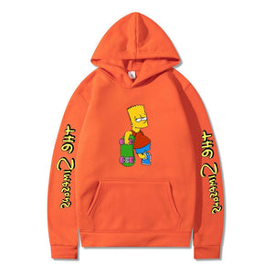 The Simpsons Printed Pullover Trainning Suit Hoodie Sweatshirt Unisex