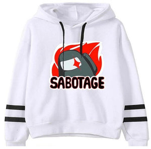 Game Among Us Printed Pullover Hoodie Sweatshirt Unisex