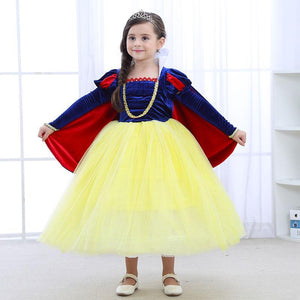 High Quality Princess Costume Snow White Dress With Accessories For Girls Party