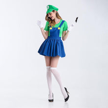Load image into Gallery viewer, Game Super Mario Cosplay Dress Full Suit Halloween Costume For Female