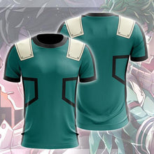 Load image into Gallery viewer, Mens Boku No Hero AcademiaMy Hero Academia Printed Trainning Suit T-Shirt