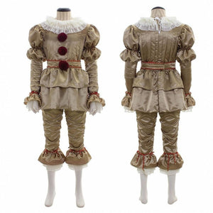 Movie Pennywise Stephen Cosplay Costumes Scary Joker Suit Unisex