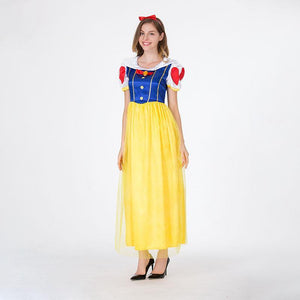 High Quality Snow White Costume Dress for Adult Classic Princess Cosplay