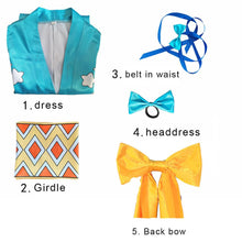 Load image into Gallery viewer, One Piece Costume Nami Cosplay Dress Set with Back Bow For Women Halloween Carnival Costumes 