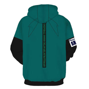 Mens My Hero Academia Printed Pullover Trainning Suit Hoodie Sweatshirt