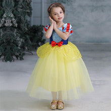 Load image into Gallery viewer, Snow White Costume Princess Costumes Puff Sleeve Dress With Accessories For Kids