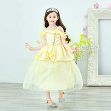 Load image into Gallery viewer, Beauty and the Beast Costume Princess Belle Costumes Yellow Dress With Accessories For Girls