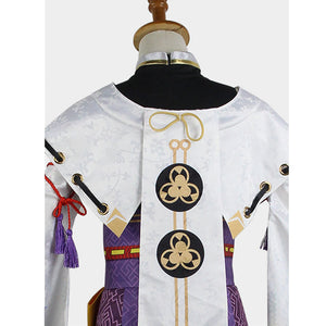 Genshin Impact Costume Kujou Sara Cosplay Full Set Halloween Costume For Women