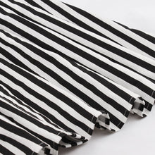 Load image into Gallery viewer, With Pocket Bow Stripe Black 50S Dress