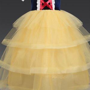 Princess Snow White Costume Generic Dress Up with Accessories for Girls Party