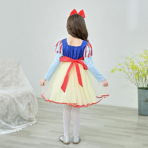 High Quality Princess Costume Snow White Dress With Accessories For Girls Party