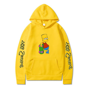 The Simpsons Printed Pullover Trainning Suit Hoodie Sweatshirt Unisex