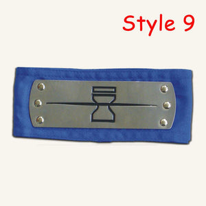 18 Styles Naruto Kakashi Accessories Cosplay Costumes HeadBands