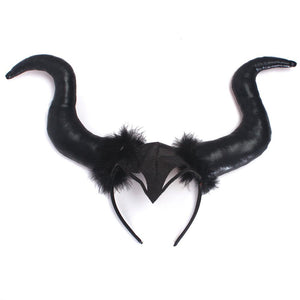 For Kids Maleficent Costume Evil Witch Cosplay Set With Wings and Horn Hat For Halloween Party