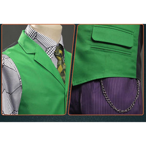 DC Batman The Dark Knight The Joker Full Suit Purple Suits Cosplay Costume