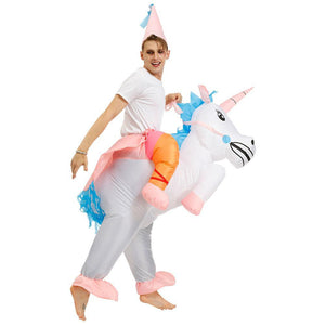 Inflatable Horse Bull Unicorn Cosplay Costume Halloween Christmas Party For Adults