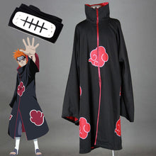 Load image into Gallery viewer, Men and Kids Naruto Akatsuki Pain Cosplay Robe Cloak with Headband